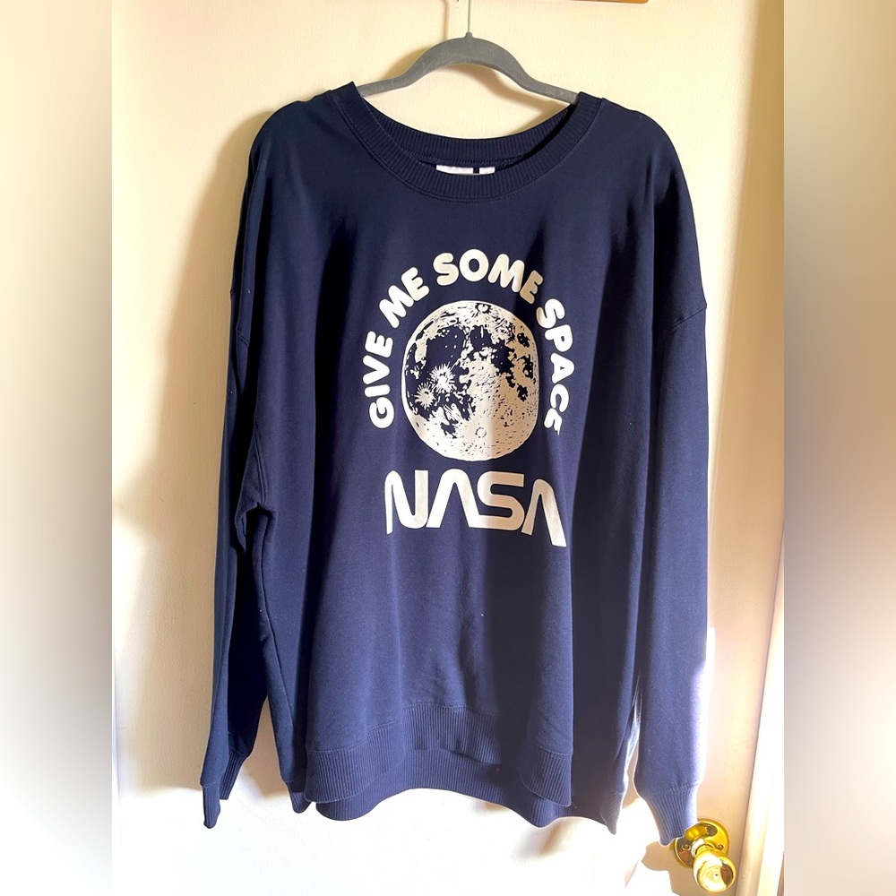 NASA Give Me Some Space Navy Sweatshirt, 3X